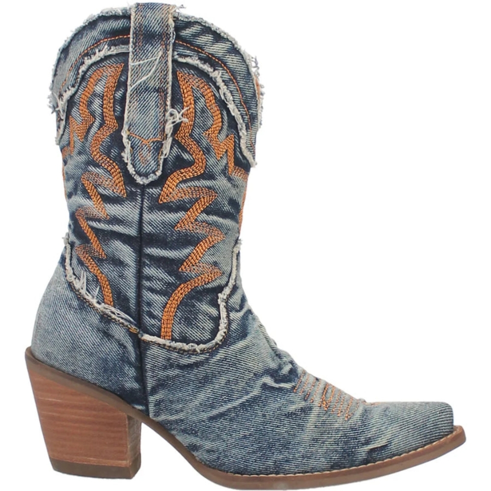 DINGO Y'all Need Dolly Denim Boot Sz 9.5 New In Box - Picture 2 of 9